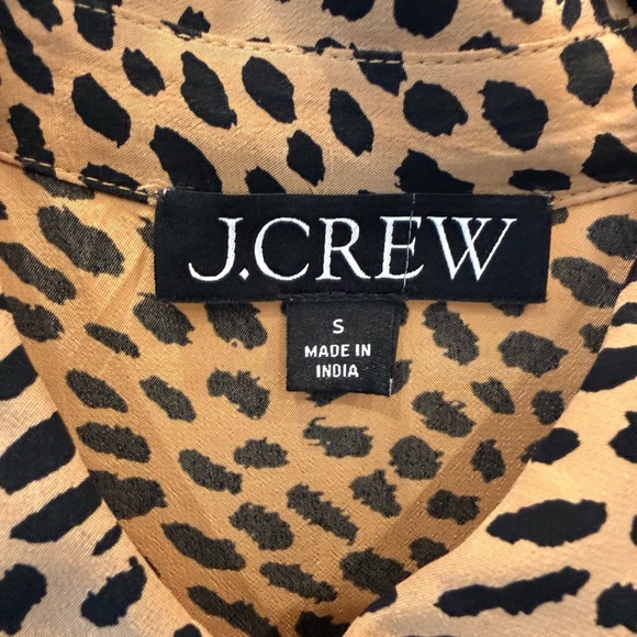 J Crew Amelia shirt-dress in cheetah print NWT - Picture 7 of 13